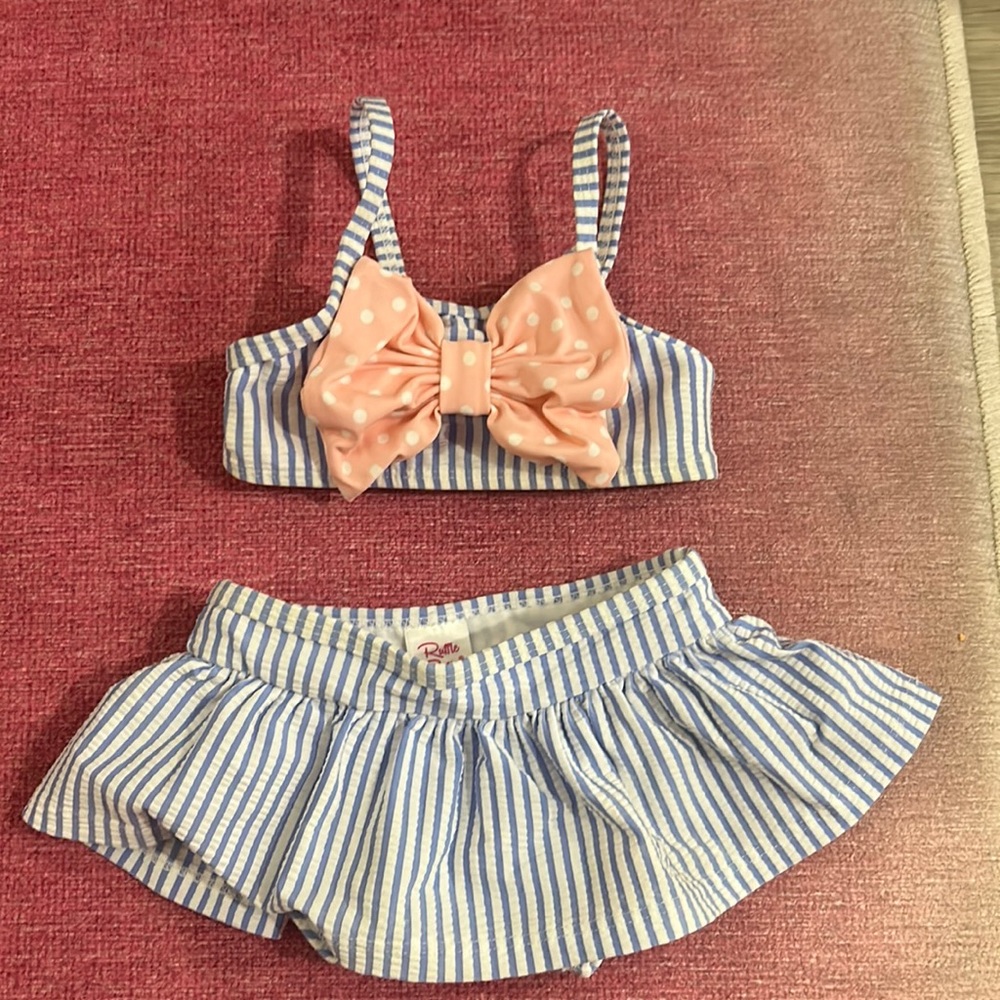 Ruffle Butts Baby Girl Bikini Size 6-12m